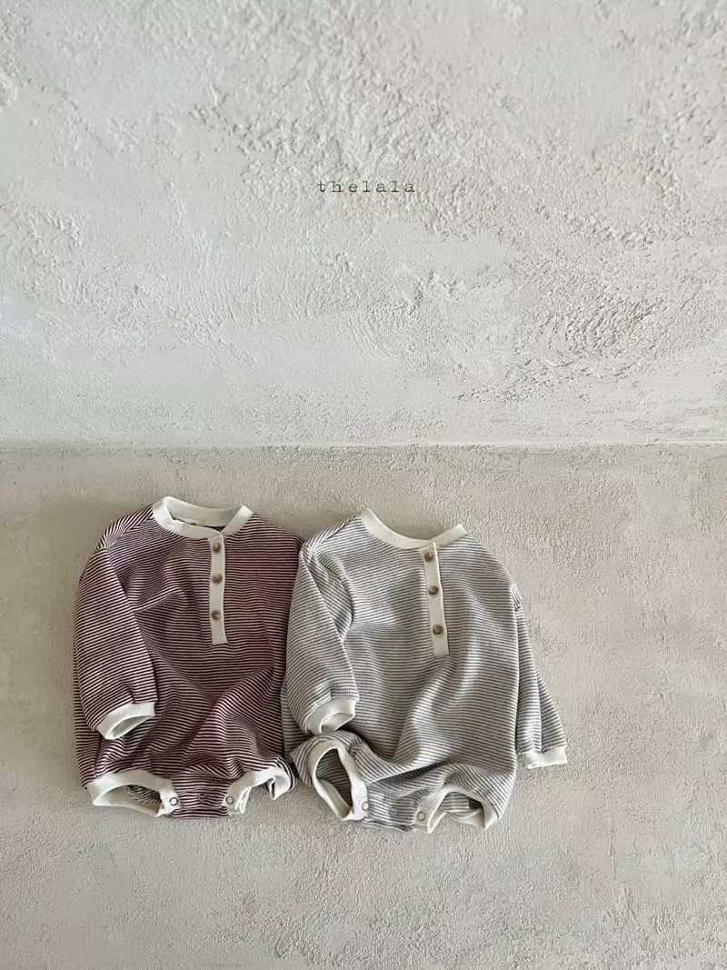 Lala - Korean Baby Fashion - #babyfashion - Stripes Bodysuit - 12