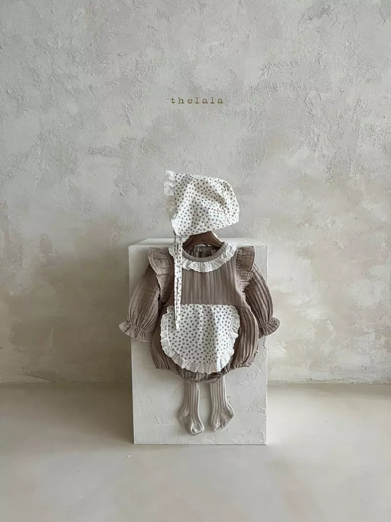 Lala - Korean Baby Fashion - #babyootd - Marie Bodysuit with Bonnet - 5
