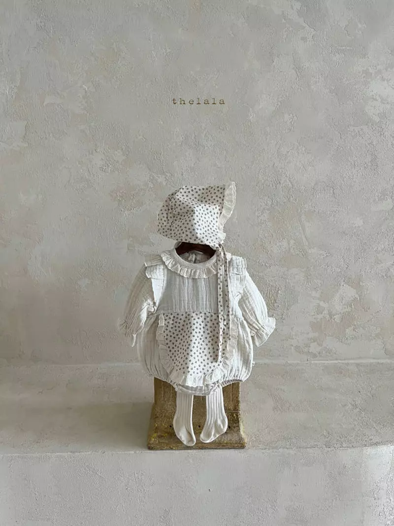 Lala - Korean Baby Fashion - #babyoutfit - Marie Bodysuit with Bonnet - 6