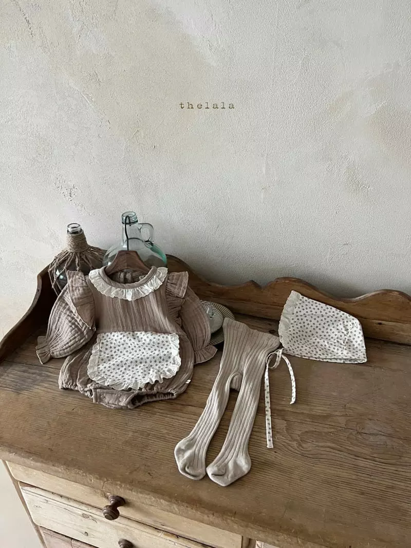 Lala - Korean Baby Fashion - #babyoutfit - Marie Bodysuit with Bonnet - 7