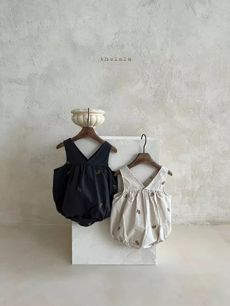 Lala - Korean Baby Fashion - #babywear - Ann Embroidery Bodysuit - 3