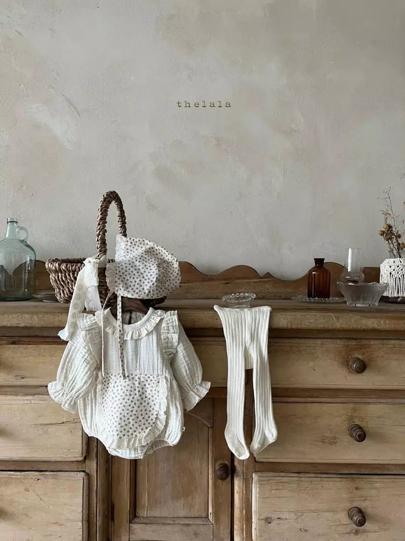 Lala - Korean Baby Fashion - #babywear - Marie Bodysuit with Bonnet - 8