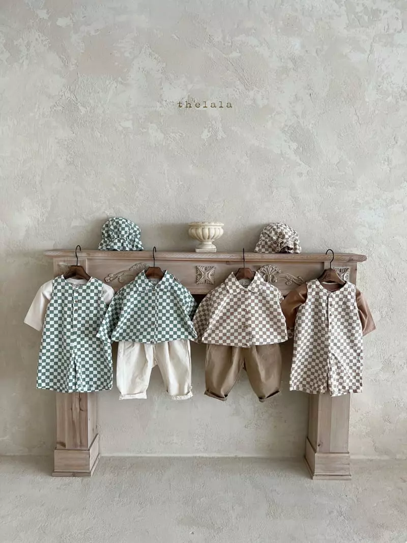 Lala - Korean Baby Fashion - #onlinebabyboutique - Square Shirt - 7