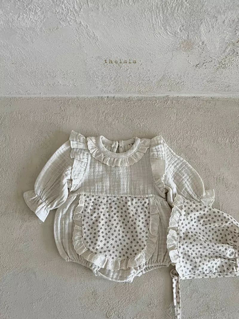 Lala - Korean Baby Fashion - #onlinebabyshop - Marie Bodysuit with Bonnet - 10