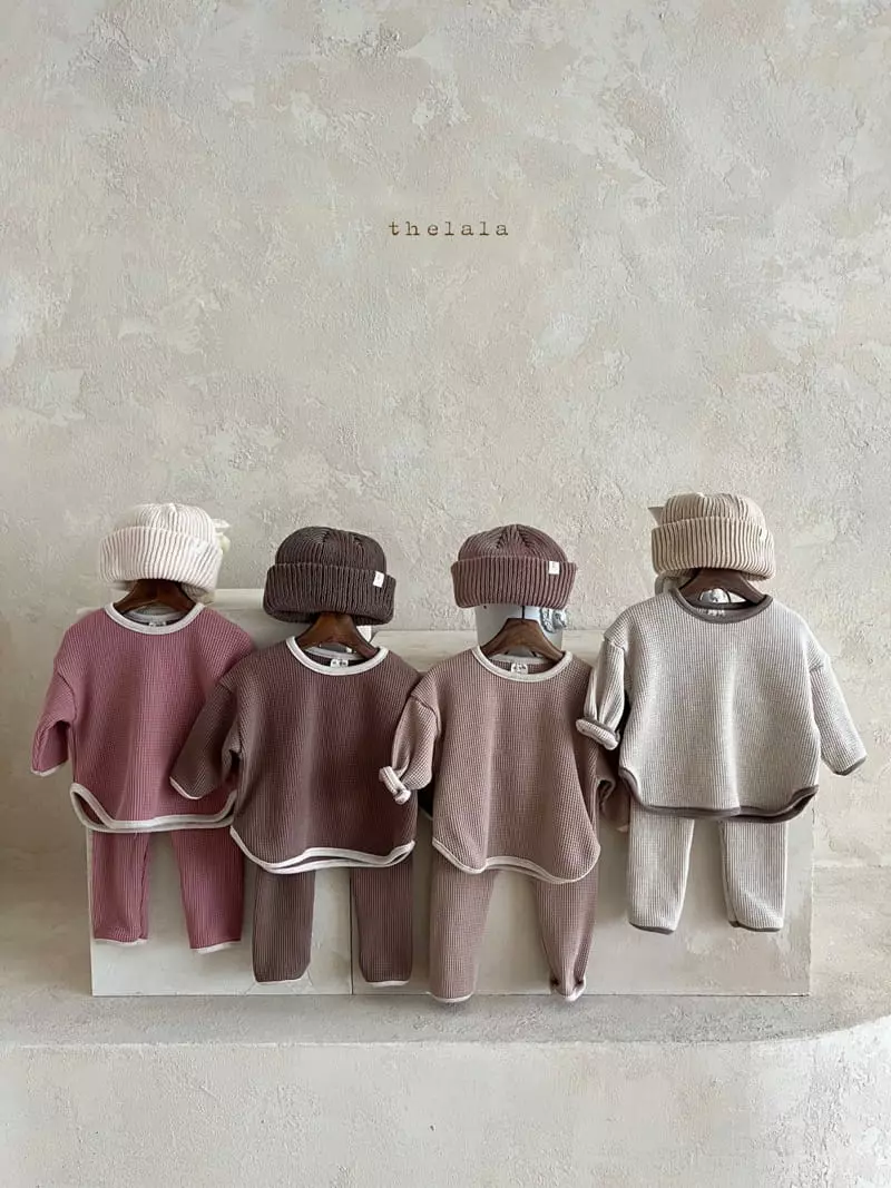 Lala - Korean Children Fashion - #Kfashion4kids - Croiffle Top Bottom Set - 11