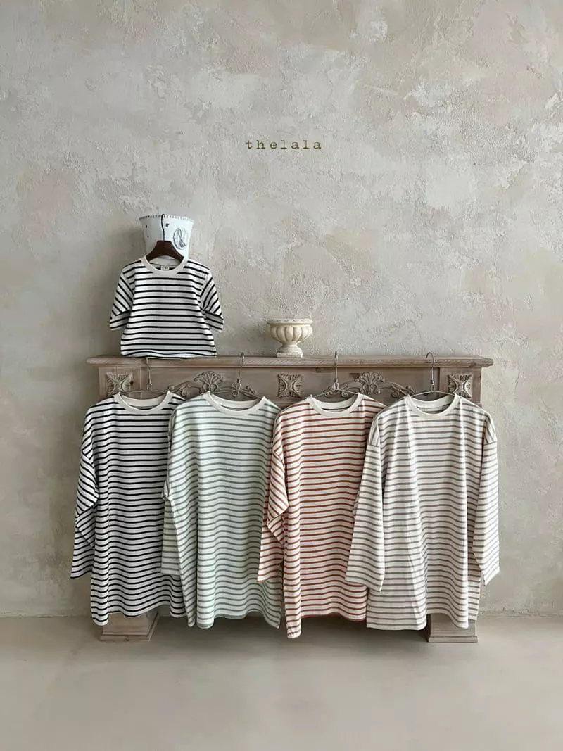Lala - Korean Children Fashion - #Kfashion4kids - Tin Stripes Tee with Mom - 10