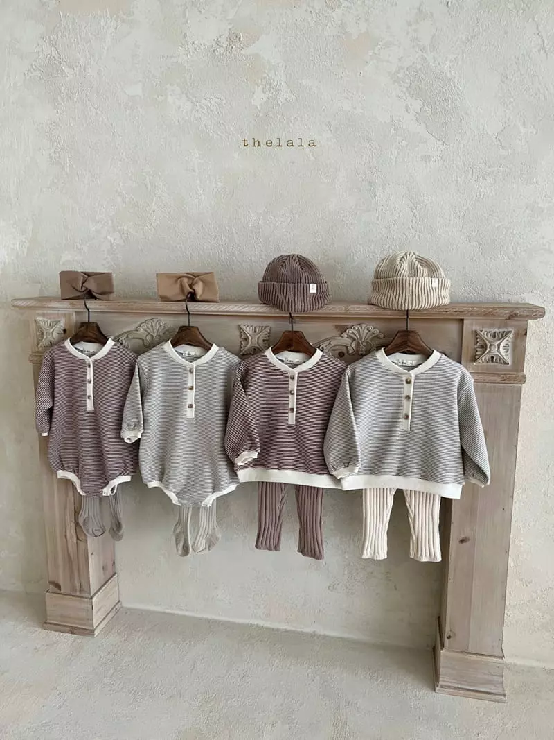 Lala - Korean Children Fashion - #childofig - Stripes Sweatshirt - 7