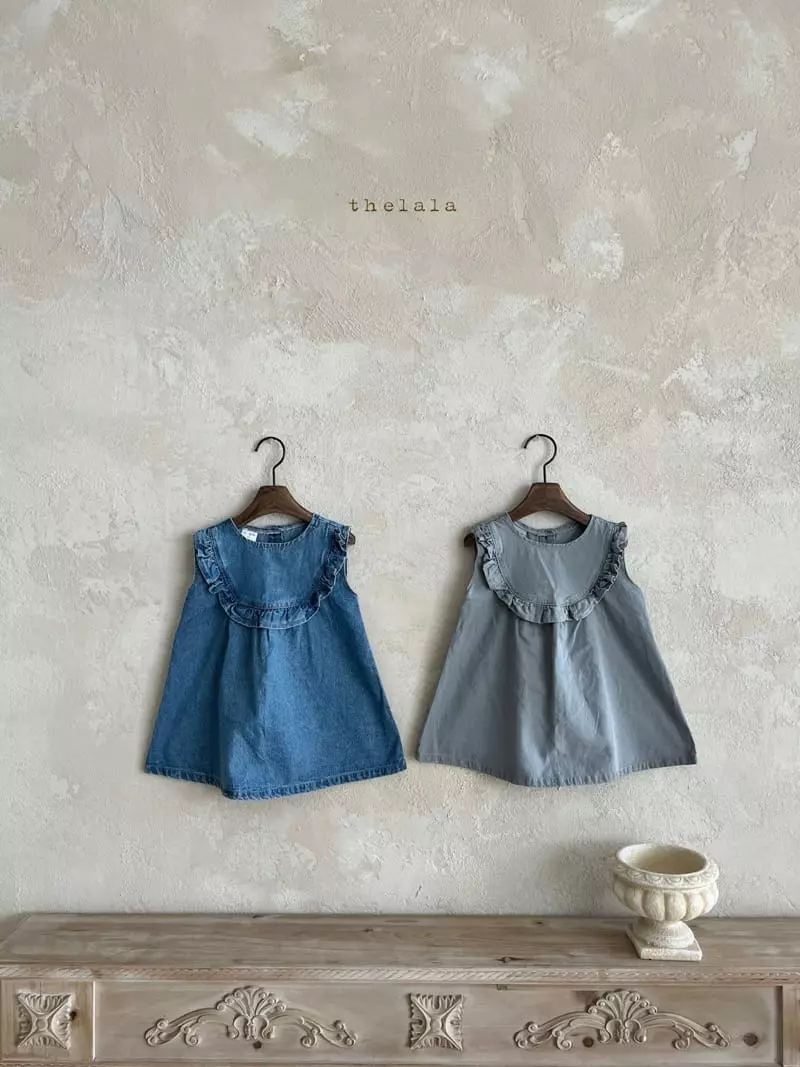Lala - Korean Children Fashion - #prettylittlegirls - Junny Denim One-piece - 4