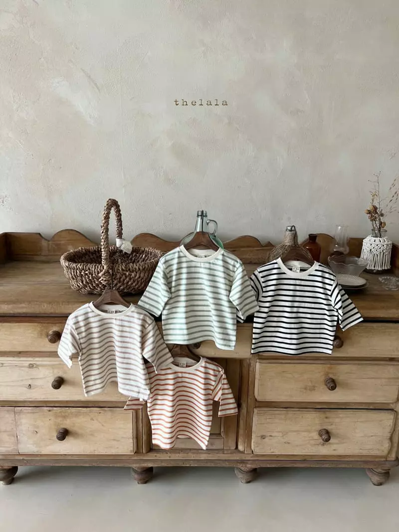 Lala - Korean Children Fashion - #childofig - Tin Stripes Tee with Mom