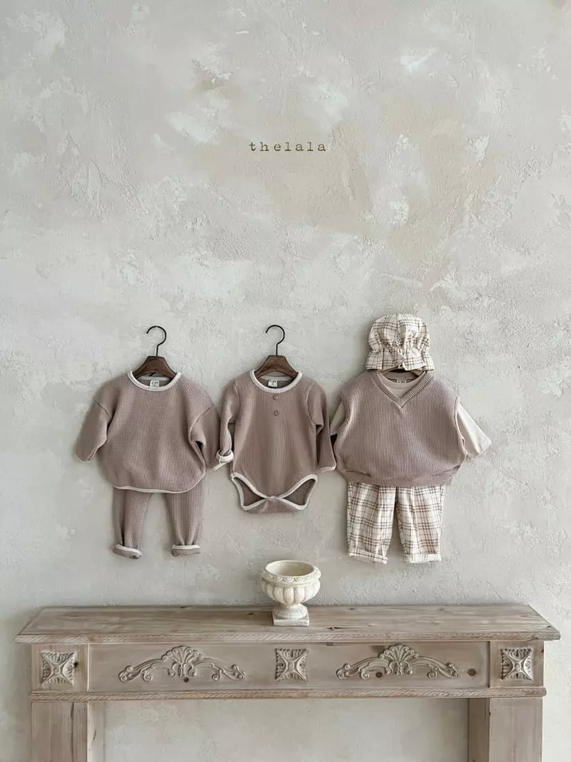 Lala - Korean Children Fashion - #childofig - Croiffle Top Bottom Set - 4