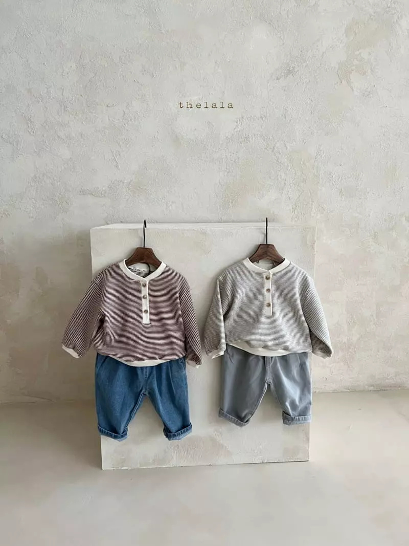 Lala - Korean Children Fashion - #designkidswear - Stripes Sweatshirt - 10