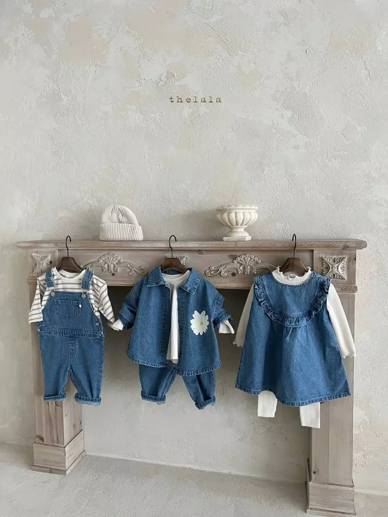 Lala - Korean Children Fashion - #designkidswear - Gogo Deim Dungarees - 9
