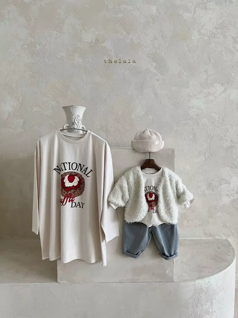 Lala - Korean Children Fashion - #fashionkids - Strawberry Waffle Tee with Mom - 5