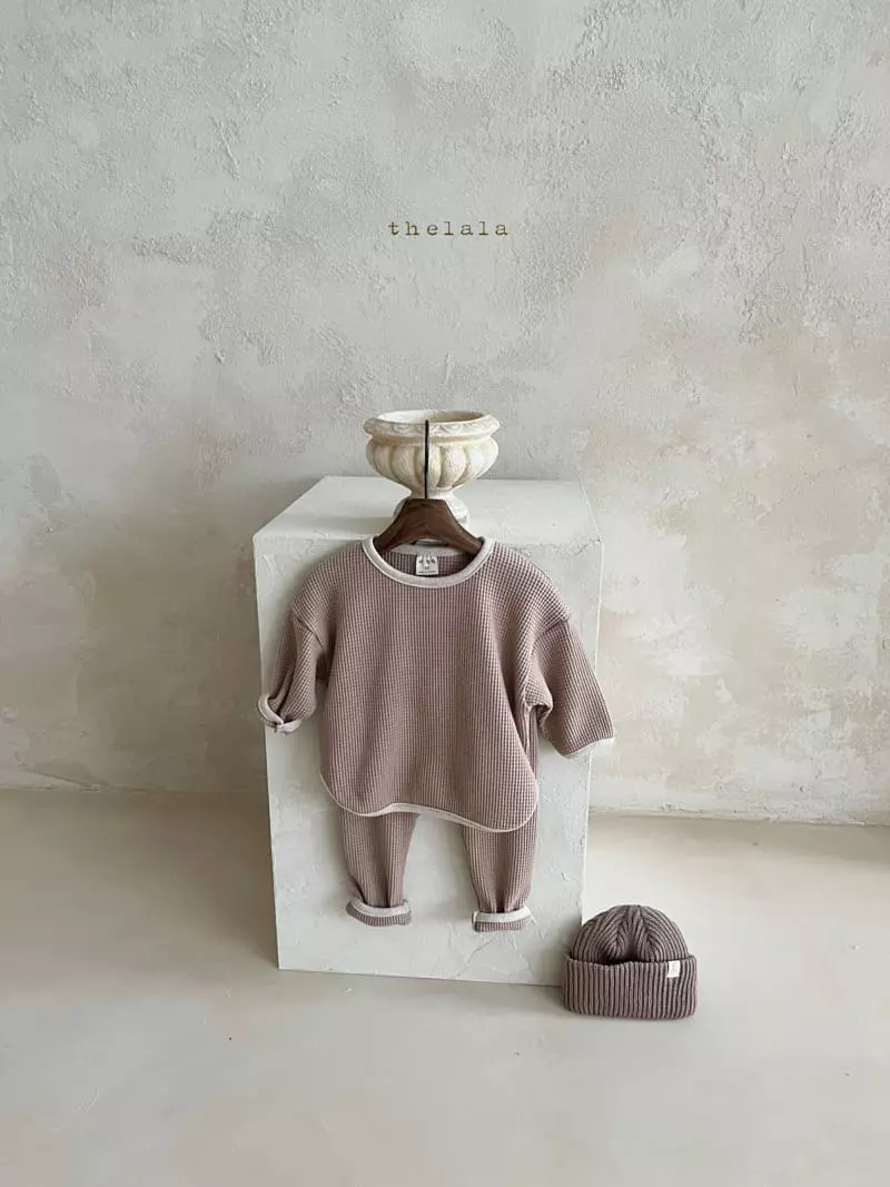 Lala - Korean Children Fashion - #kidsshorts - Croiffle Top Bottom Set - 8