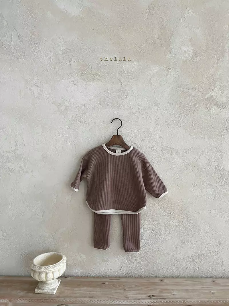 Lala - Korean Children Fashion - #kidsstore - Croiffle Top Bottom Set - 9