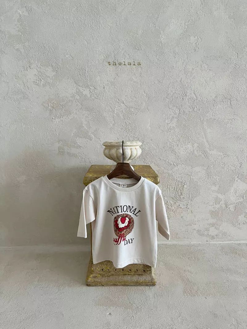 Lala - Korean Children Fashion - #kidsstore - Strawberry Waffle Tee with Mom - 7