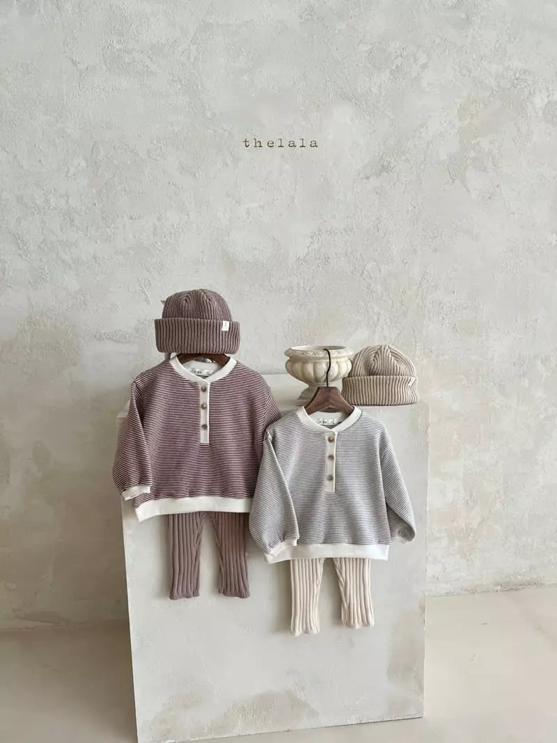 Lala - Korean Children Fashion - #kidzfashiontrend - Stripes Sweatshirt