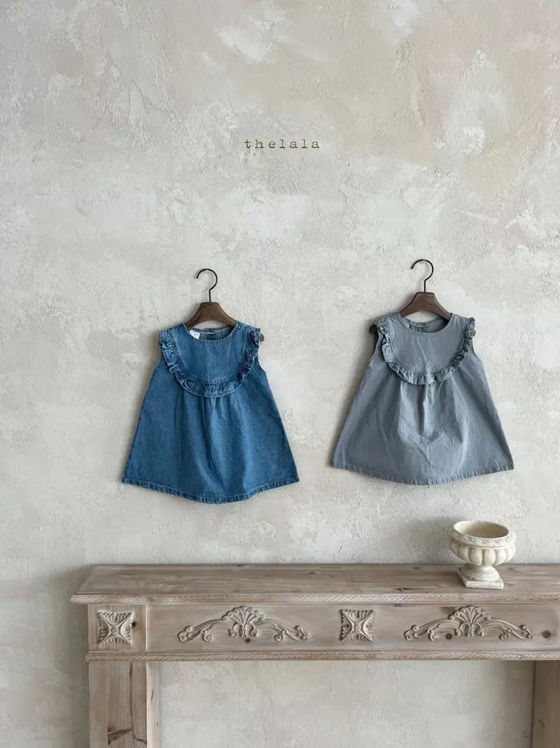 Lala - Korean Children Fashion - #prettylittlegirls - Junny Denim One-piece - 3