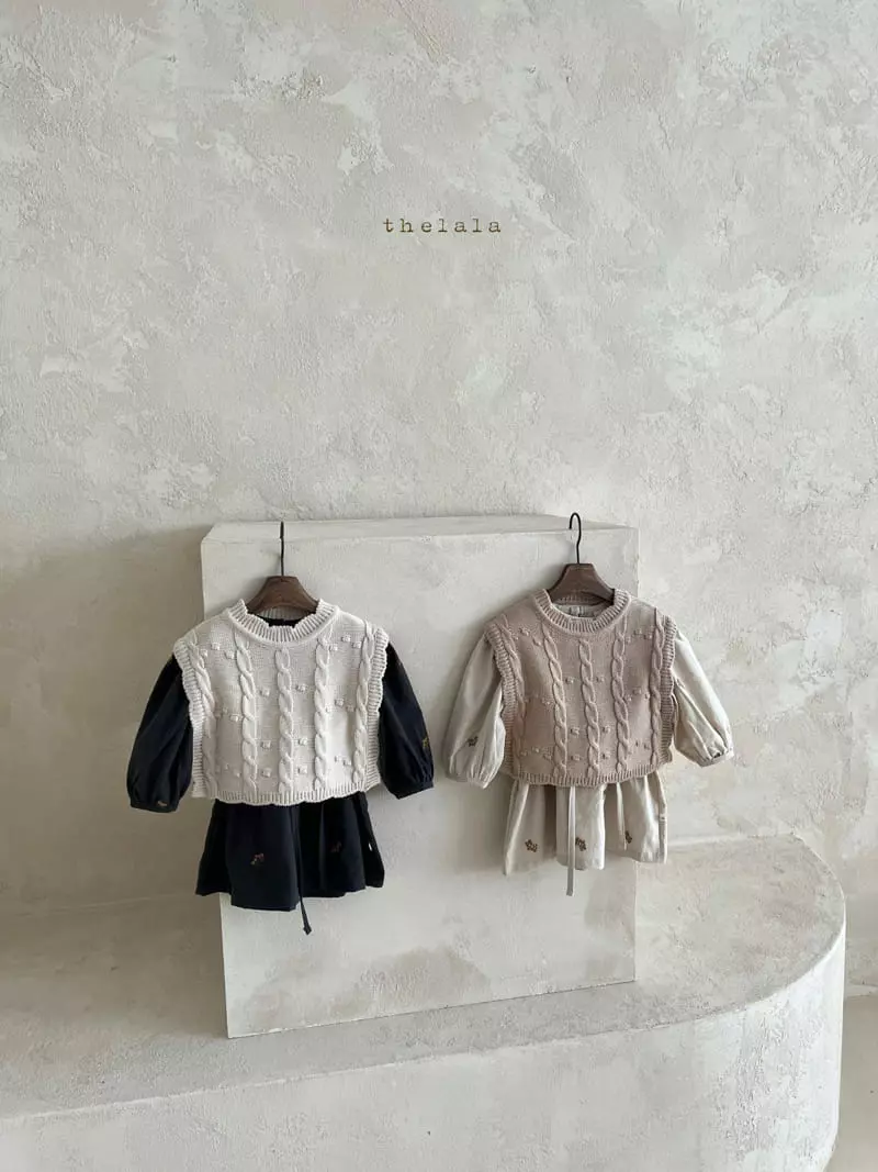 Lala - Korean Children Fashion - #stylishchildhood - Ann Embroidery One-piece with Mom - 6