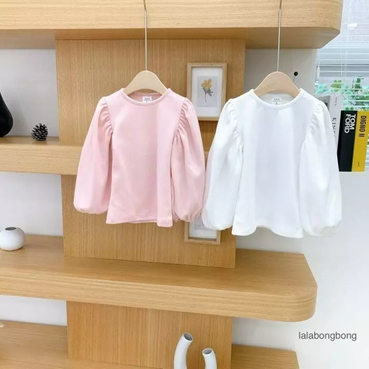Lalabongbong - Korean Children Fashion - #Kfashion4kids - Puff Sleeves Tee