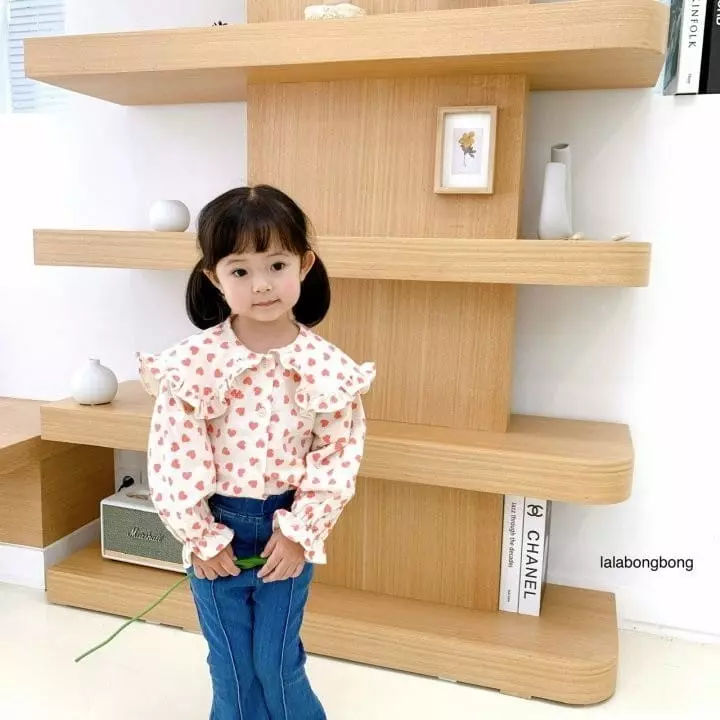 Lalabongbong - Korean Children Fashion - #kidzfashiontrend - Bonobn Collar Blouse - 4