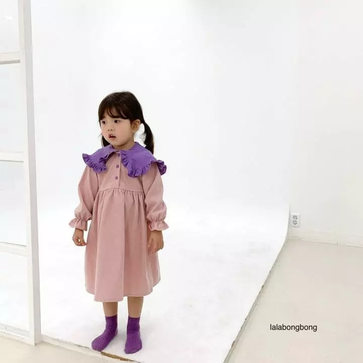 Lalabongbong - Korean Children Fashion - #Kfashion4kids - Rosa Color One-piece - 12