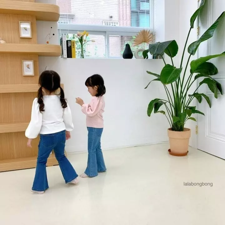 Lalabongbong - Korean Children Fashion - #childofig - Puff Sleeves Tee - 6