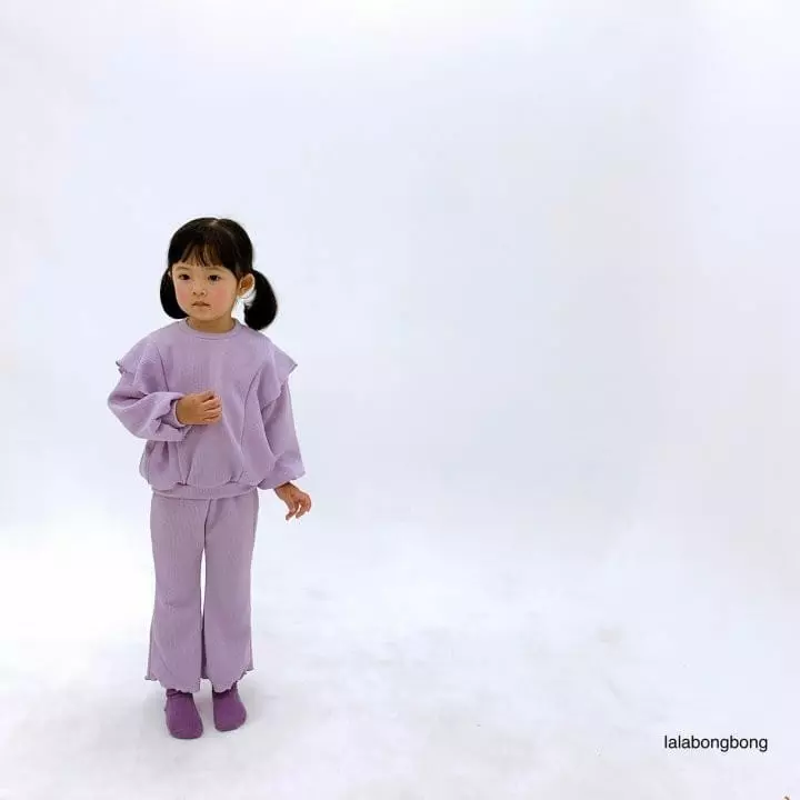 Lalabongbong - Korean Children Fashion - #childofig - Caramel Top Bottom Set - 2