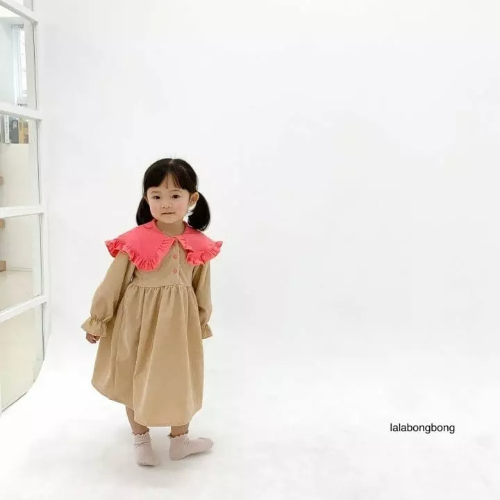Lalabongbong - Korean Children Fashion - #childrensboutique - Rosa Color One-piece - 5