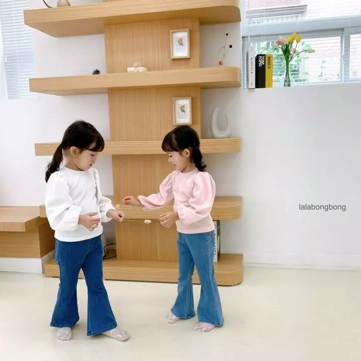 Lalabongbong - Korean Children Fashion - #discoveringself - Puff Sleeves Tee - 10