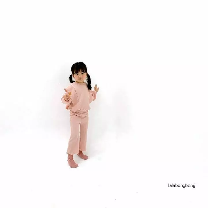 Lalabongbong - Korean Children Fashion - #fashionkids - Caramel Top Bottom Set - 7