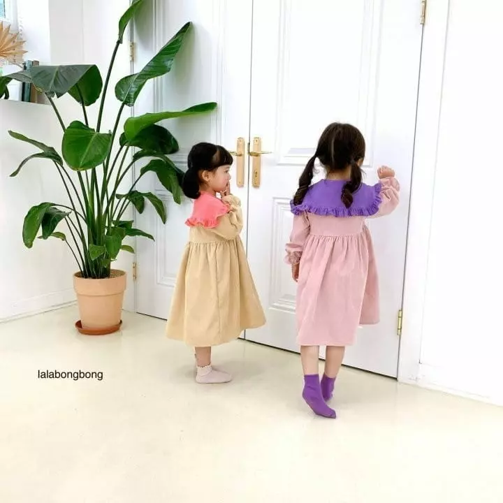Lalabongbong - Korean Children Fashion - #fashionkids - Rosa Color One-piece - 8