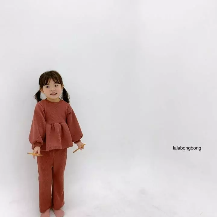 Lalabongbong - Korean Children Fashion - #kidsshorts - Awsome Top Bottom Set - 5