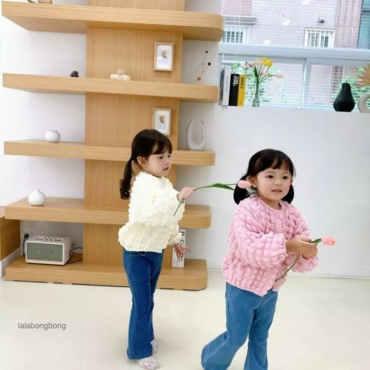 Lalabongbong - Korean Children Fashion - #kidsshorts - Pompom Cardigan - 6