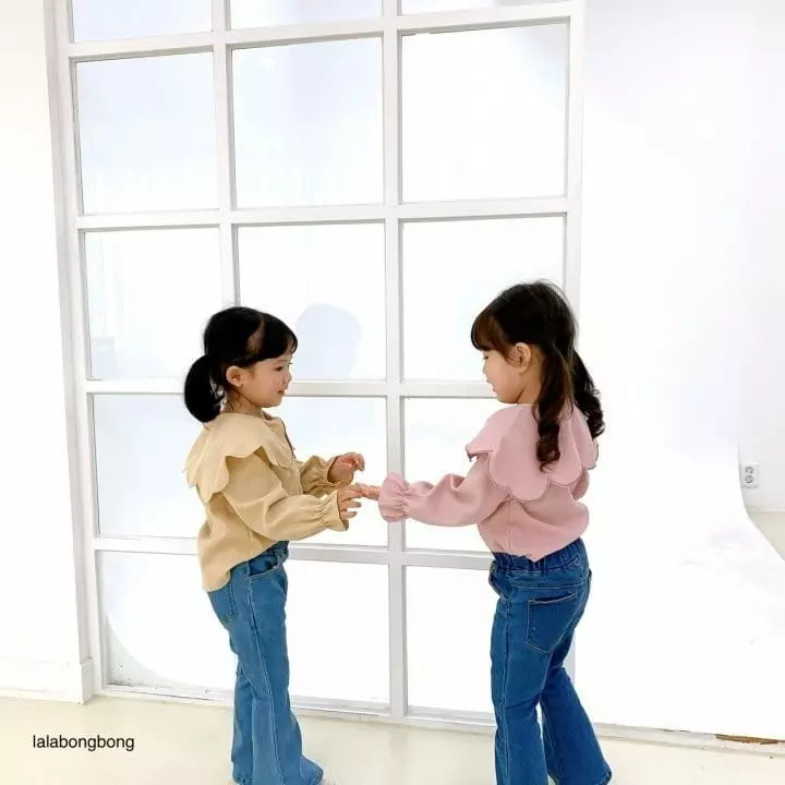 Lalabongbong - Korean Children Fashion - #kidsstore - Flower Collar Blouse