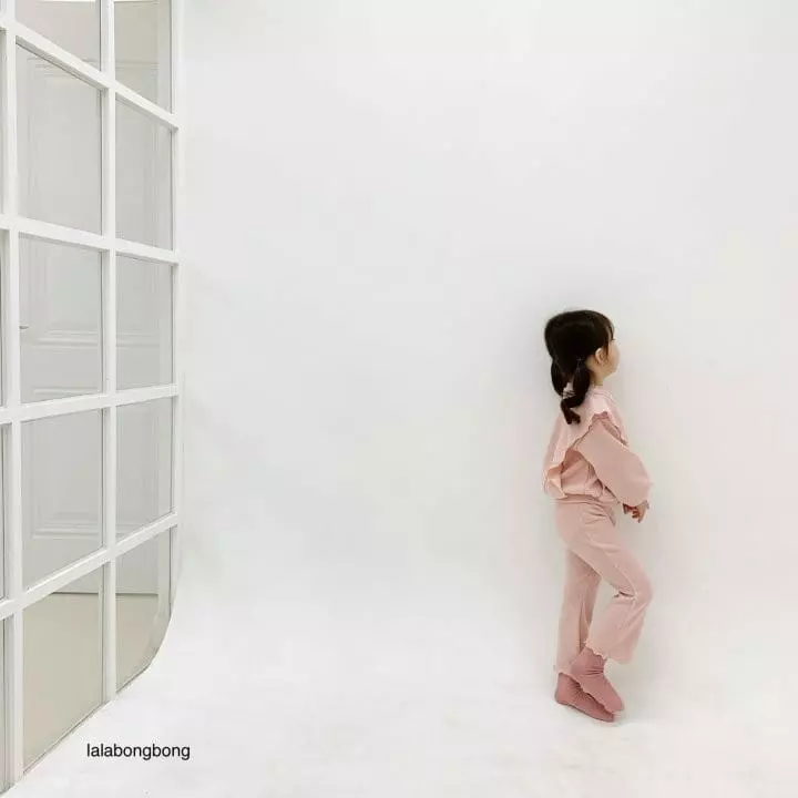 Lalabongbong - Korean Children Fashion - #littlefashionista - Caramel Top Bottom Set - 12