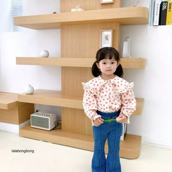 Lalabongbong - Korean Children Fashion - #littlefashionista - Bonobn Collar Blouse - 5