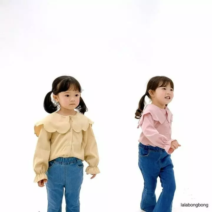 Lalabongbong - Korean Children Fashion - #prettylittlegirls - Flower Collar Blouse - 7