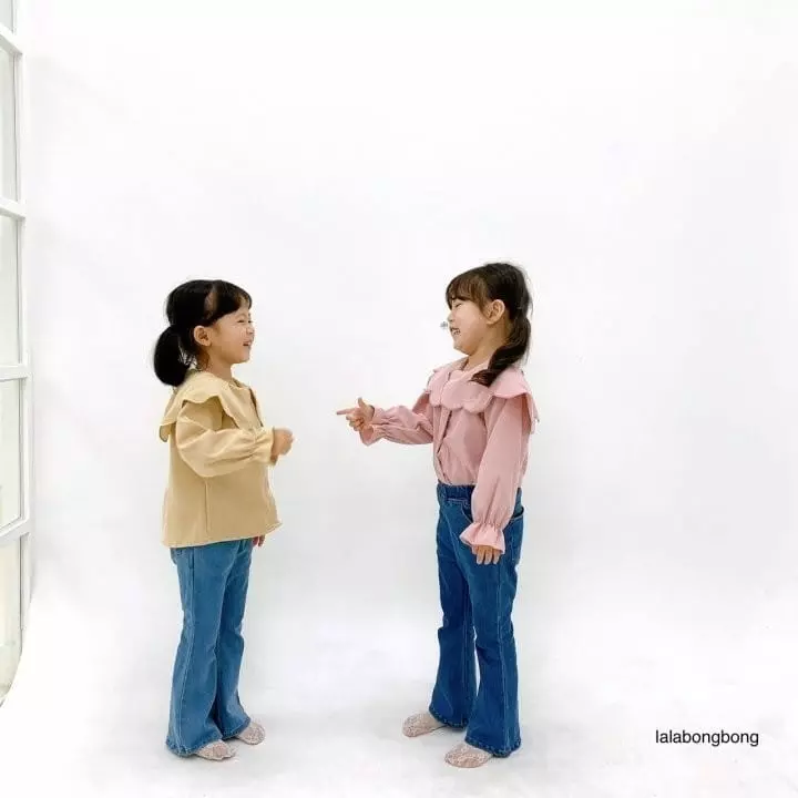 Lalabongbong - Korean Children Fashion - #stylishchildhood - Flower Collar Blouse - 10