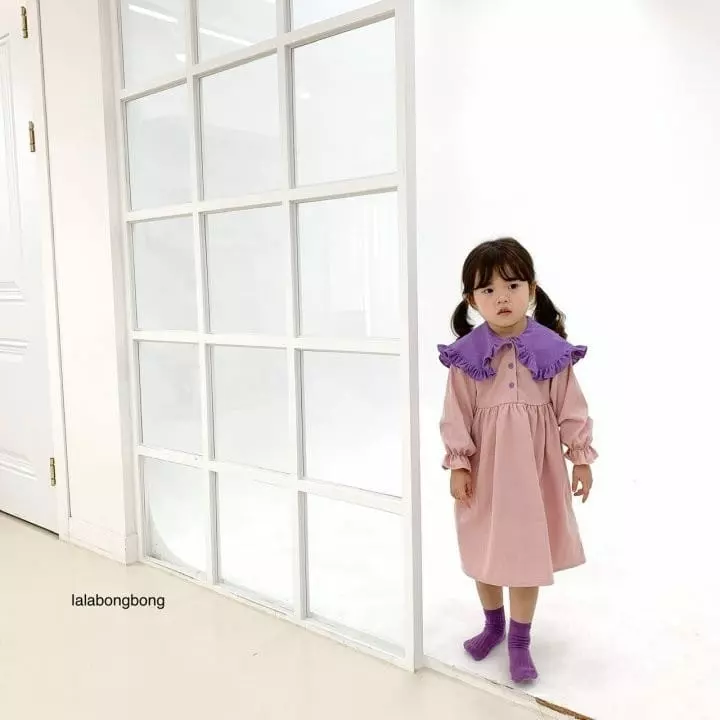 Lalabongbong - Korean Children Fashion - #stylishchildhood - Rosa Color One-piece - 3