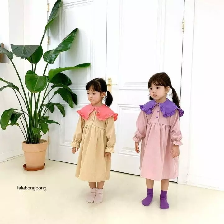Lalabongbong - Korean Children Fashion - #todddlerfashion - Rosa Color One-piece