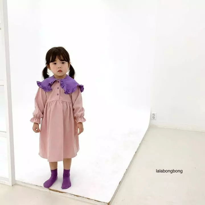 Lalabongbong - Korean Children Fashion - #toddlerclothing - Rosa Color One-piece - 2