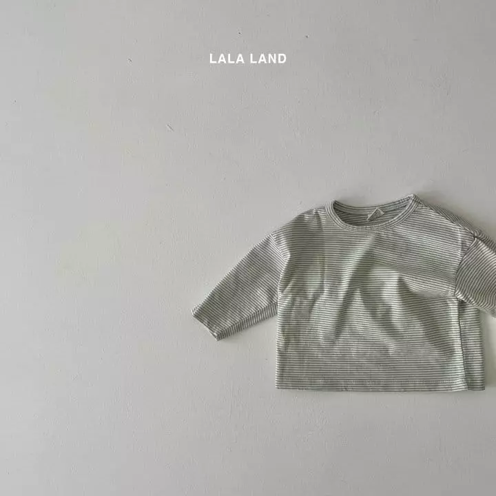 Lalaland - Korean Baby Fashion - #babyboutique - Bebe Small Stripes Tee - 9