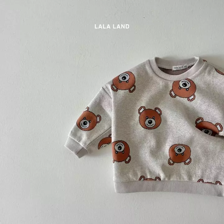 Lalaland - Korean Baby Fashion - #babyboutique - Bebe Bear Jacquard Sweatshirt - 6