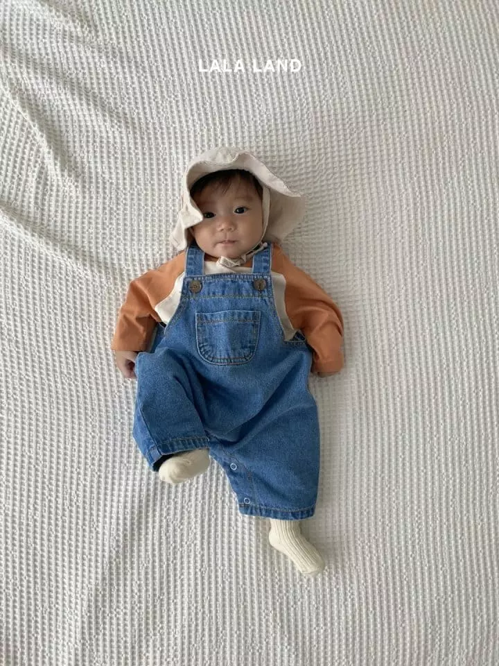 Lalaland - Korean Baby Fashion - #babyboutiqueclothing - Bebe Denim Dungarees - 8