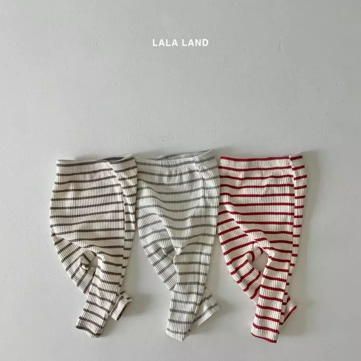 Lalaland - Korean Baby Fashion - #babyfashion - Bebe Stripes Leggings