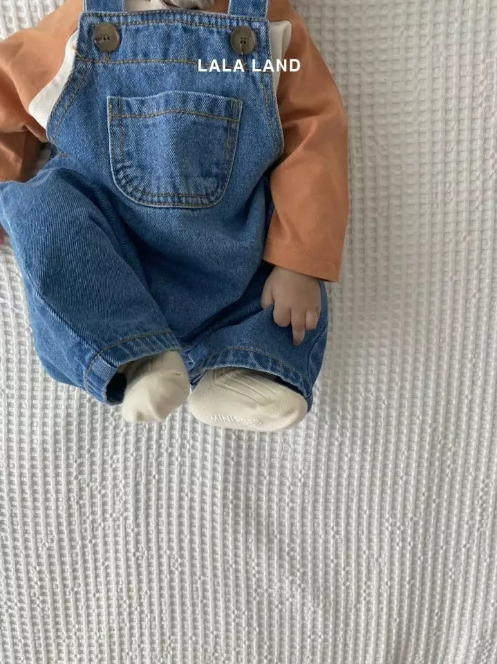 Lalaland - Korean Baby Fashion - #babyfever - Bebe Denim Dungarees - 11