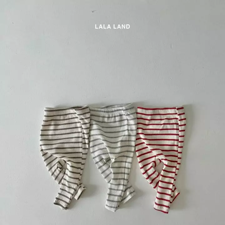 Lalaland - Korean Baby Fashion - #babyfever - Bebe Stripes Leggings - 2