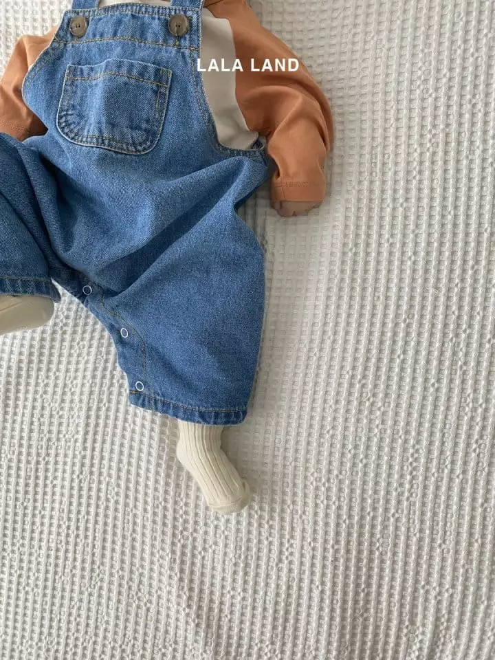 Lalaland - Korean Baby Fashion - #babygirlfashion - Bebe Denim Dungarees - 12