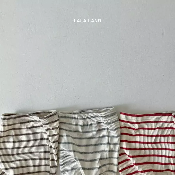 Lalaland - Korean Baby Fashion - #babygirlfashion - Bebe Stripes Leggings - 3